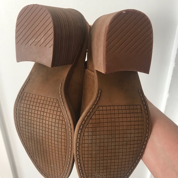 STEVE MADDEN Sharini Chestnut Suede Ankle Booties size 9 - Picture 5 of 6